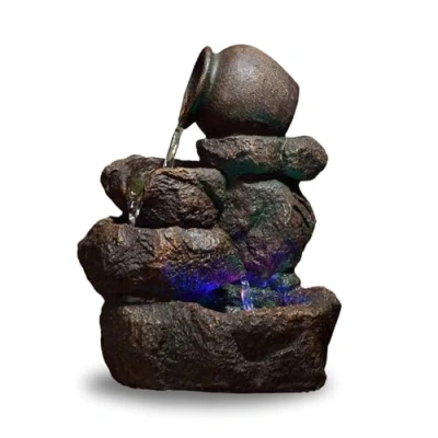 Obrázek Zen&#039;Light SCFR153 Nivello fontána, přírodní, šedá, kámen 25 x 19 31 cm