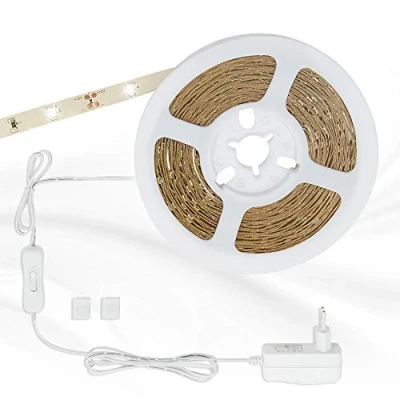 Obrázek Briloner Svítidla LED pásek 5 m, samolepicí, pásky vč. vypínače, 16. W, 150x bílá, IP20, 2261 150P, 500 x 0. 8 2 cm