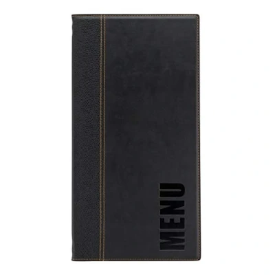 Obrázek Securit trendy vzhled kůže A4 menu karta, vč. 1 Dopplete vložka pro (pro 4str. A4/A5)
