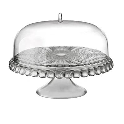 Obrázek Guzzini Tiffany, Tortenplatte Mit Fuß Und Haube Himmelgrau, Ø36 x h28 cm 19940092
