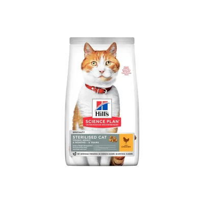 Obrázek HILLS Feline Young Adult Sterilised Chicken 10kg