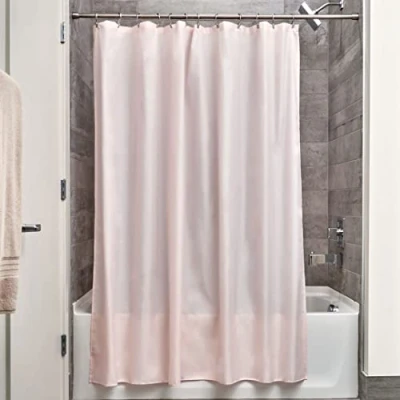Obrázek iDesign rideau de douche, douche en polyester imperméable avec ourlet renforcé, bain lavable taille 183,0 cm x cm, růžová