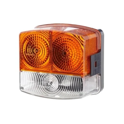 Obrázek HELLA Směrové světlo halogen 12V nástavba/šroubované zástrčka: plochá zástrčka pravá množství: 1 2BE 002 776 261, bílá, žlutá