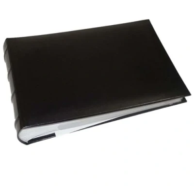Obrázek walther design Fotoalbum černé 100 fotografií 15 x 20 cm vkládací album na poznámky umělá kůže se zvýšenými pražci, Classic ME 373 B