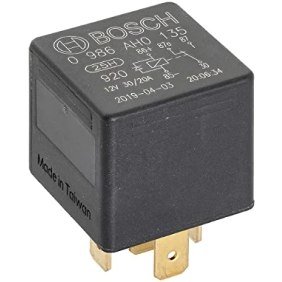Obrázek Bosch 0986AH0135 Mini Relais 12V 20A, IP5K4, Betriebstemperatur von 40 C bis 100 C, Wechselrelais, 5 Pin