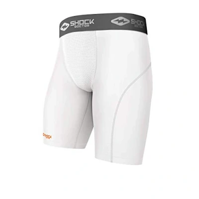 Obrázek Shockdoctor pánské hluboká mobilní Kompresní Short s Cup taška bez Cup, bílá, l