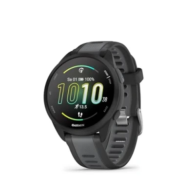 Obrázek GARMIN Forerunner 165, lehké GPS chytré hodinky pro běh, s dotykovou obrazovkou AMOLED, tréninková doporučení, zdravotní údaje, funkce