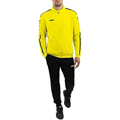 Obrázek JAKO Dětská tepláková souprava Polyester Striker 2.0, neonově žlutá/černá, 116, M9119