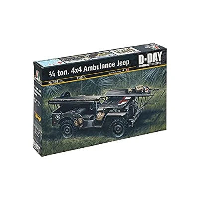Obrázek Italeri 0326 1: 35 1/4 tón 4 x US ambulance stavba modelů, stavebnice, stojanu, kutilství, hobby, lepení, plastová věrná do detailu, vícebarevná