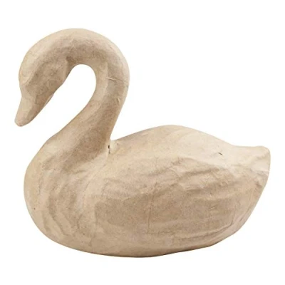 Obrázek Décopatch SA192C Schwan (aus Pappmaché, Größe S, 16,5 x 8,5 14 cm, zu Personalisieren) 1 Stück natur