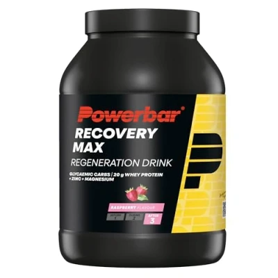 Obrázek Powerbar Recovery Max Chocolate 1144 g Regenerations Whey Drink se sacharidy, hořčíkem a zinkem