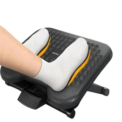 Obrázek ACROPAQ Fußstütze Schreibtisch Ergonomische Fußablage mit verstellbaren Höhen Schreibtisch, Fussstütze unterm