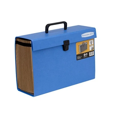 Obrázek Bankers Box 9352201 Handifile složka na dokumenty ve formátu aktovky, 19 přihrádek, modrá