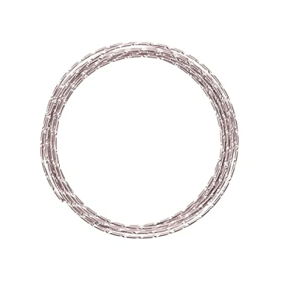 Obrázek Vaessen Creative Aluminiumdraht, Zartes m, Aluminium Wire, Basteldraht, Dekodraht, Floristikdraht Aludraht Diamant Schmuck 2 mm x 5 Meter Biegsam Schmuckdraht Pink, misty rosa, 500 0.2 cm,