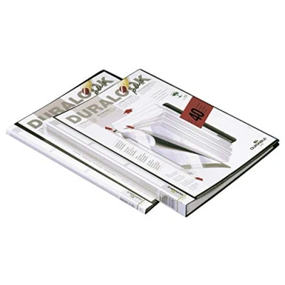 Obrázek Durable Příručka Duralook Plus, pro A4, s 10 pouzdry, šířka hřbetu 9 mm, černá, 243101