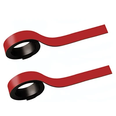 Obrázek Magnetické proužky, 0,5 x 100 cm, 2 ks./set, barva: červená