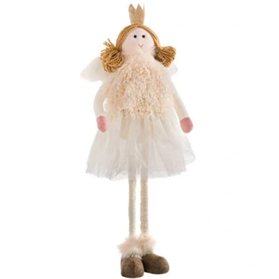 Obrázek WeRChristmas Weihnachtsfee Figur mit verstellbaren Beinen, Mehrfarbig, 4070 cm
