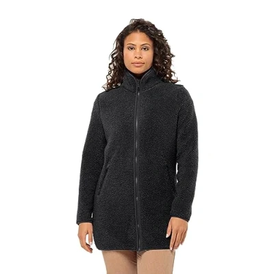 Obrázek Jack Wolfskin HIGH CURL COAT Fleecová bunda, Ženy, Velikost: Medium, Black