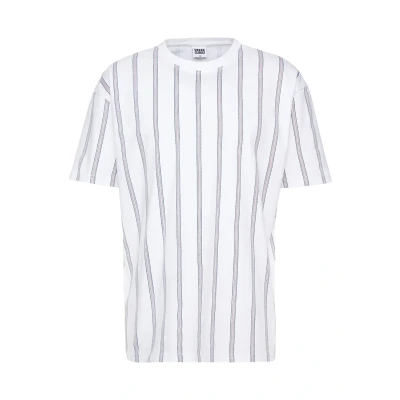 Obrázek Urban Classics Heavy Oversized Stripe TEE Triko s potiskem, Muži, Velikost: Small, White/navy