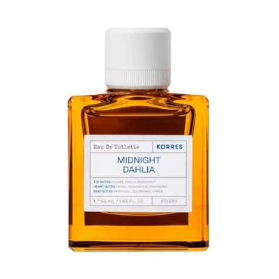 Obrázek KORRES MIDNIGHT DAHLIA Eau de Toilette pro dámy, orientální, květinová vůně s tóny cedrového dřeva a pivoňky, veganská, 50 ml