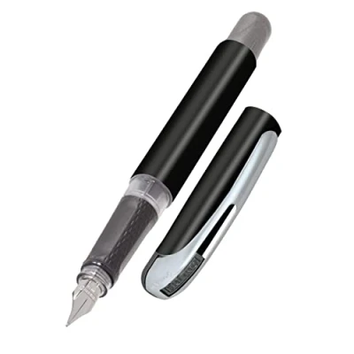 Obrázek Online Plnicí pero College Black, inkoustové pro praváky, ergonomická rukojeť, vysoce kvalitní iridium medium, standardní kazety, vč. kombinované patrony modré, vhodné