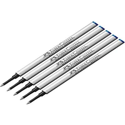 Obrázek Faber Castell 148712 Basic Refill kuličkové pero, modrý, 5 kusů
