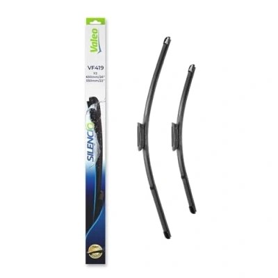 Obrázek VALEO Silencio stěrače VF419 Výkonný, vynikající výhled na silnici, jednoduchá montáž originální ploché listy 650 mm/550 mm přední sada se 2 574357