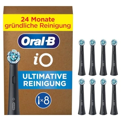 Obrázek Oral B iO ultimativní čisticí kartáčky pro elektrický zubní kartáček, 8 kusů, čištění zubů, originální nástavec na (český jazyk nelze