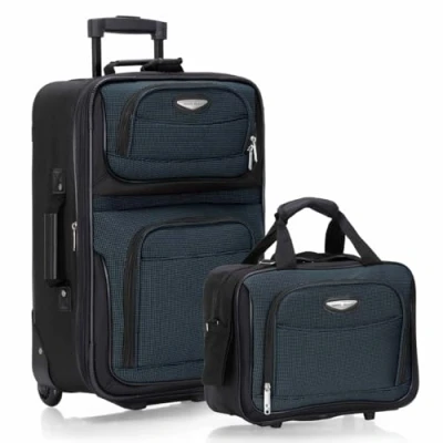 Obrázek Travel Select Amsterdam Erweiterbares aufrechtes Gepäck, Navy, 2 Piece Set, Gepäckstück
