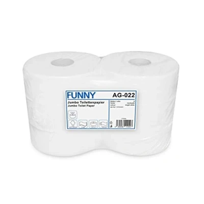 Obrázek Funny Jumbo toaletní papír 2vrstvý vysoce bílý, průměr cca 25 cm, 1 balení (1 x 6 kusů)