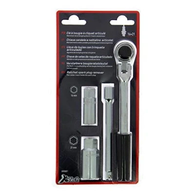 Obrázek XL Perform Tool 300201 xltech Kerze 16 21 mm Ratschenschlüssel. L200 + Verlängerung 145