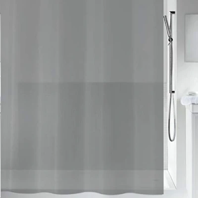 Obrázek Spirella Anti Schimmel Duschvorhang &quot;Bio&quot; Bakteriell, waschbar, wasserdicht PEVA 180x200cm Grau