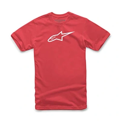 Obrázek Alpinestars Heritage Blaze Tee pánské tričko, sportovní tričko s krátkým rukávem, střih zdůrazňující postavu, outdoorové oblečení, RED/WHITE, 2XL