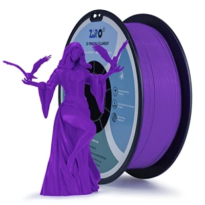 Obrázek ZIRO PLA Filament 1.75mm, 3D Drucker Basic Color Series 1.75mm 1kg (2.2lbs), Maßgenauigkeit +/ 0.03mm, Lila