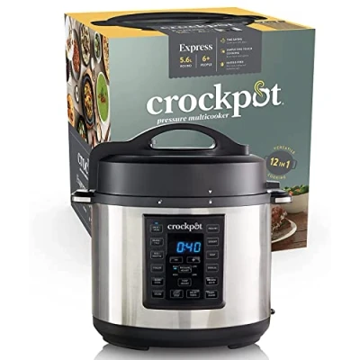 Obrázek Crock Pot CSC051X 12 v 1 programovatelný vícevařič originál z USA Elektrický tlakový Vařič Parník rýže Pomalý sporák 5,7 l 000 W nerezová ocel