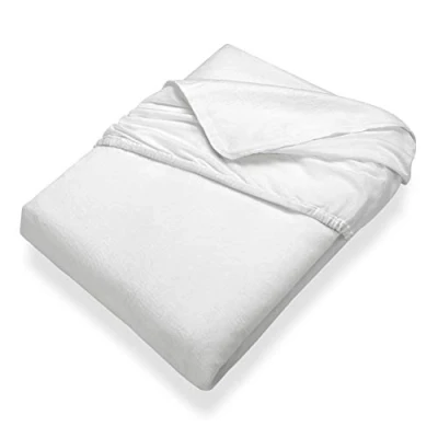Obrázek SETEX Kalmuck chránič matrace, napínací prostěradlo, 90 x 190 cm, 100% bavlna, Classic, bílá, 2408090190541002