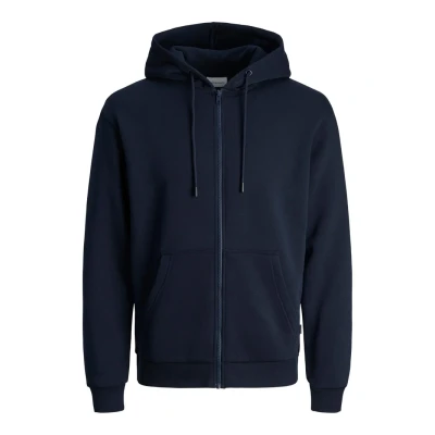 Obrázek JACK &amp; JONES Regular Fit bunda s kapucí Hoodie se zipem Uni Zip Svetr JJEBRADLEY, Námořnická modrá Blejzr