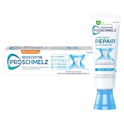 Obrázek Sensodyne ProSchmelz Repair Whitening zubní pasta, 75 ml, denní pasta s fluoridem, prokazatelně opravuje kyselinami oslabenou sklovinu a odstraňuje zbarvení