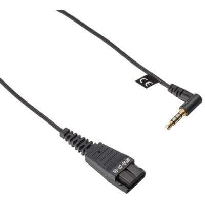 Obrázek Jabra 8800 00 69 Anschlusskabel QD auf Klinke für BlackBerry/Apple iPhone Schwarz, 3,5 mm