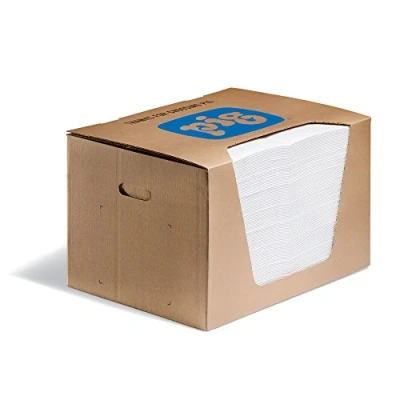 Obrázek New PIG MAT440 Oil Mat, 83.6 L Absorbency, 51 cm Length x 38 Width, 100 Pad/Dispenser, White (Pack of 100)