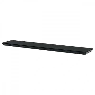 Obrázek Polička nástěnná 120 cm, MDF, barva černá, baleno v ochranné fólii P 026 BK