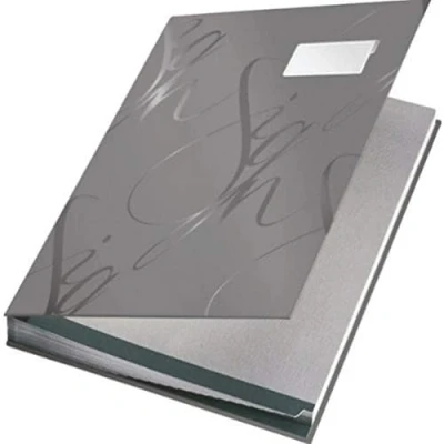 Obrázek Leitz 57450085 podpisová kniha Design, 18 přihrádky, Šedá