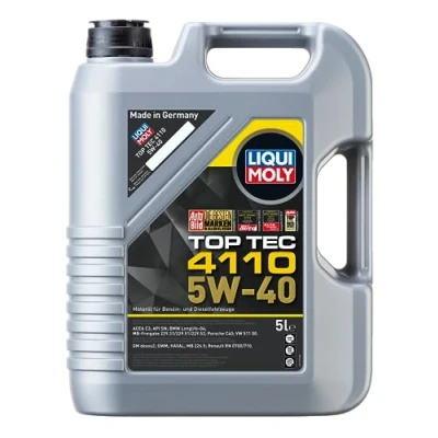 Obrázek LIQUI MOLY Top Tec 4110 5W 40 5 L Syntetická technologie motorového oleje Č. výr.: 21479