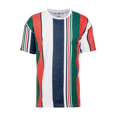 Obrázek Urban Classics Heavy Oversized BIG Stripe TEE Triko s potiskem, Muži, Velikost: XL, White/navy
