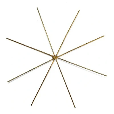 Obrázek Rayher 2525000 drátěná hvězda pro perly, 10 cm ø, tloušťka drátu 0,7 mm, SB Btl 4 kusy