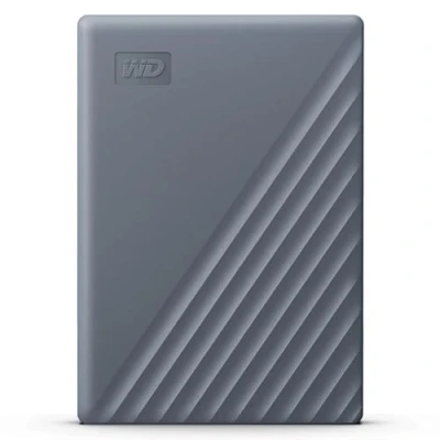 Obrázek WD pevný disk My Passport, funguje s USB C 5 TB (mobilní disk, ochrana heslem, záložní software, 3.2 Gen 1, křemíkově šedý