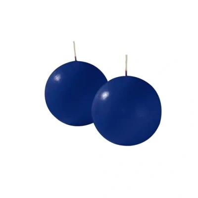 Obrázek CERERIA DI GIORGIO risthò Kerzen Kugel, Wachs, Blau, 8 x cm, 4 Stück
