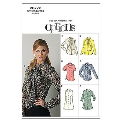 Obrázek Vogue Střihový vzor, žerzej, len, hedvábí, šifon, vícebarevný, E5 (14 16 18 20 22)