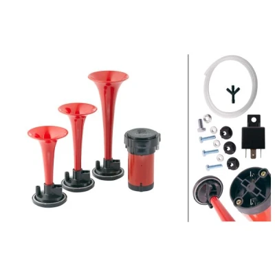 Obrázek HELLA Fanfare 12 V 118 dB(A) frekvenční rozsah: 780/820/880Hz elektricky pneumatické ECE 3PD 003 001 671