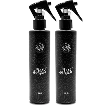 Obrázek Charlemagne Sea Salt Spray pevně drží, 200 ml, balení po 2 kusech, vůně Mediterranean Breeze Beach Look sprej na mořskou sůl vlasy Volumenspray &amp; Texture Made in Germany